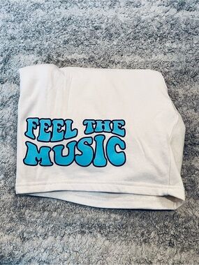 MTV Logo Sweatshirt Tag on White Garment
